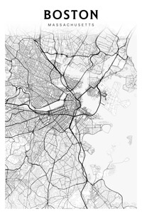 Boston portrait 2 3 by CityMapsArt