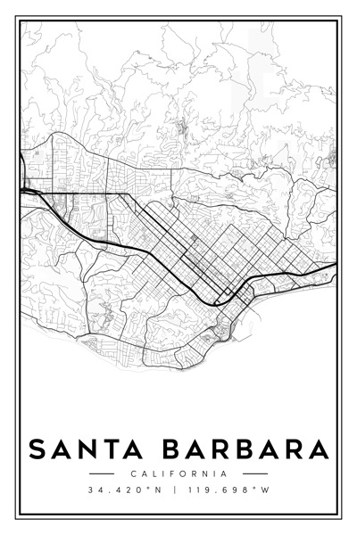 SantaBarbara portrait 2 3 Print