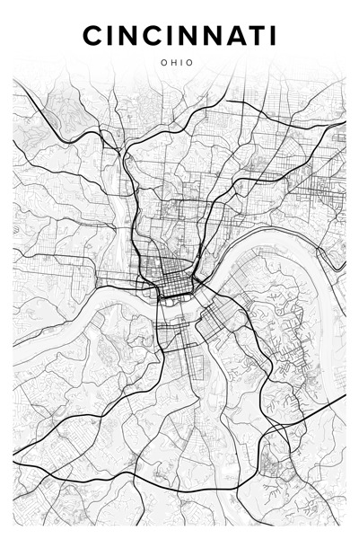 Cincinnati portrait 2 3 Print