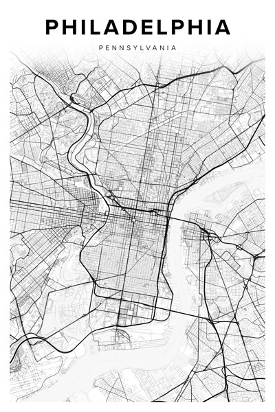 Philadelphia portrait 2 3 Print