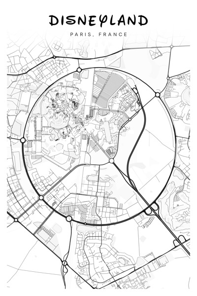 Disneyland portrait 2 3 Print