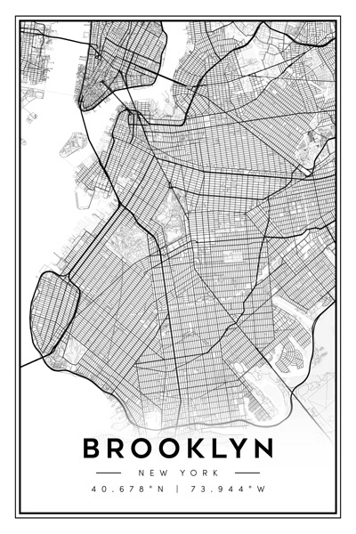 Brooklyn portrait 2 3 Print