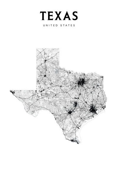 portrait 2 3 texas Print