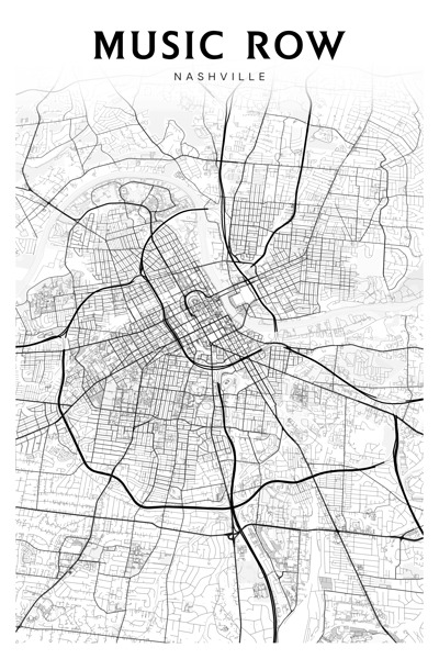 MusicRow portrait 2 3 Print