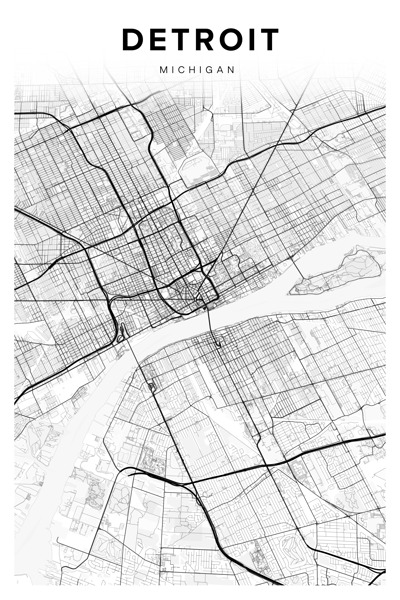 Detroit portrait 2 3 Print