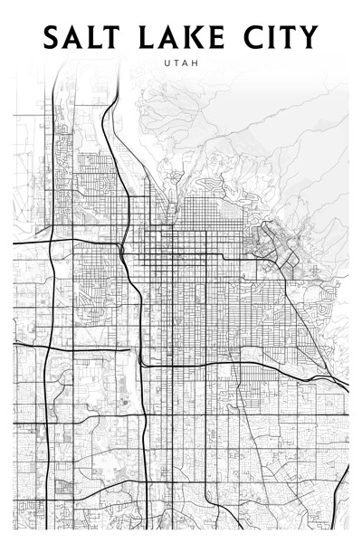 SaltLakeCity portrait 2 3 Print