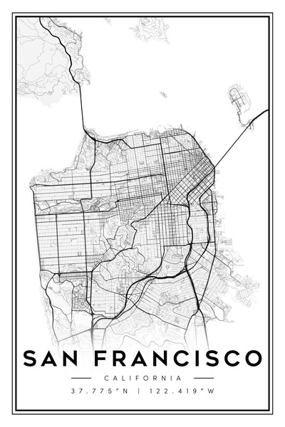 SanFrancisco portrait 2 3 Print