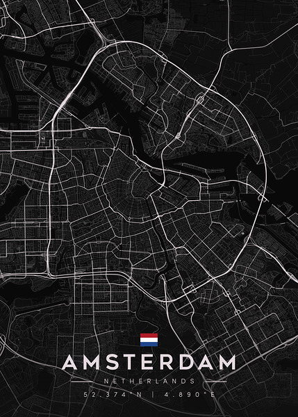 Amsterdam 39x55Inches 3 Print