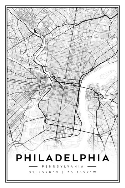 Philadelphia portrait 2 3 Print