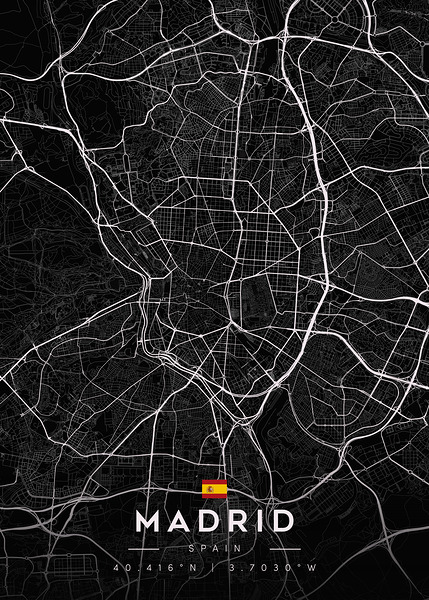 Madrid 39x55Inches 2 Print