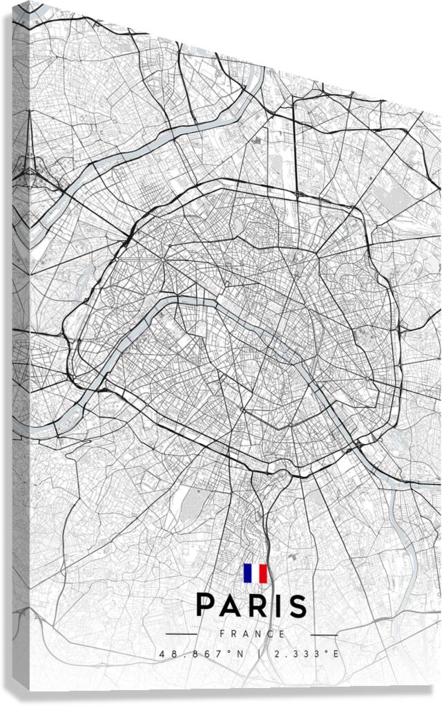 Paris Minimalist Poster  Canvas Print