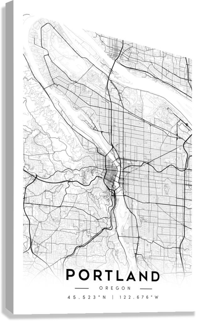 Portland portrait A Series Canvas Print