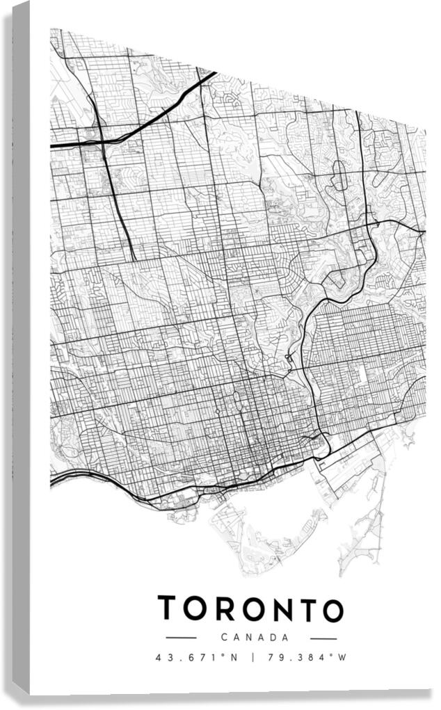 Toronto portrait A Series Canvas Print