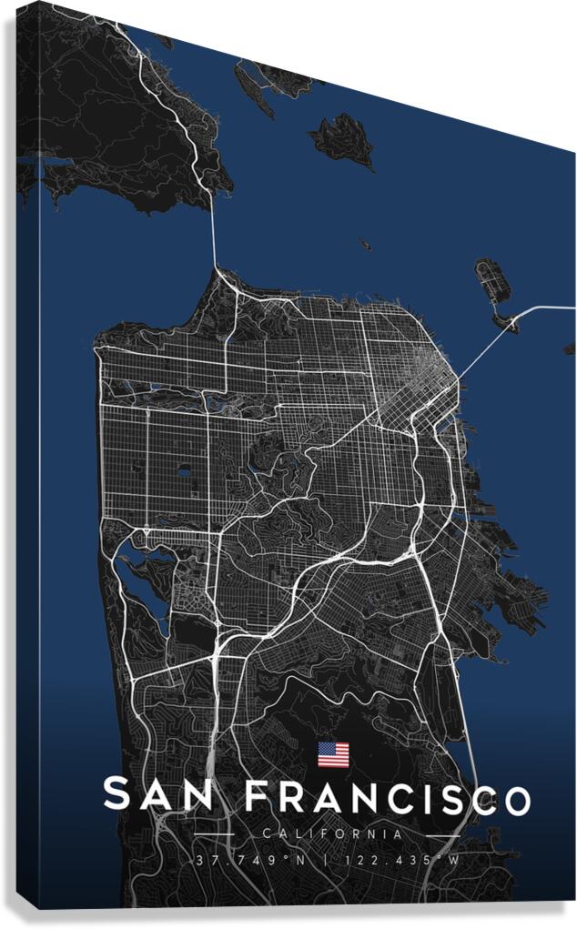 SanFrancisco portrait A Series Canvas Print