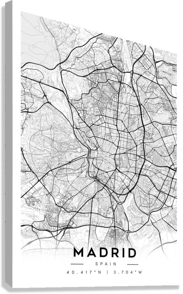Madrid portrait A Series Canvas Print