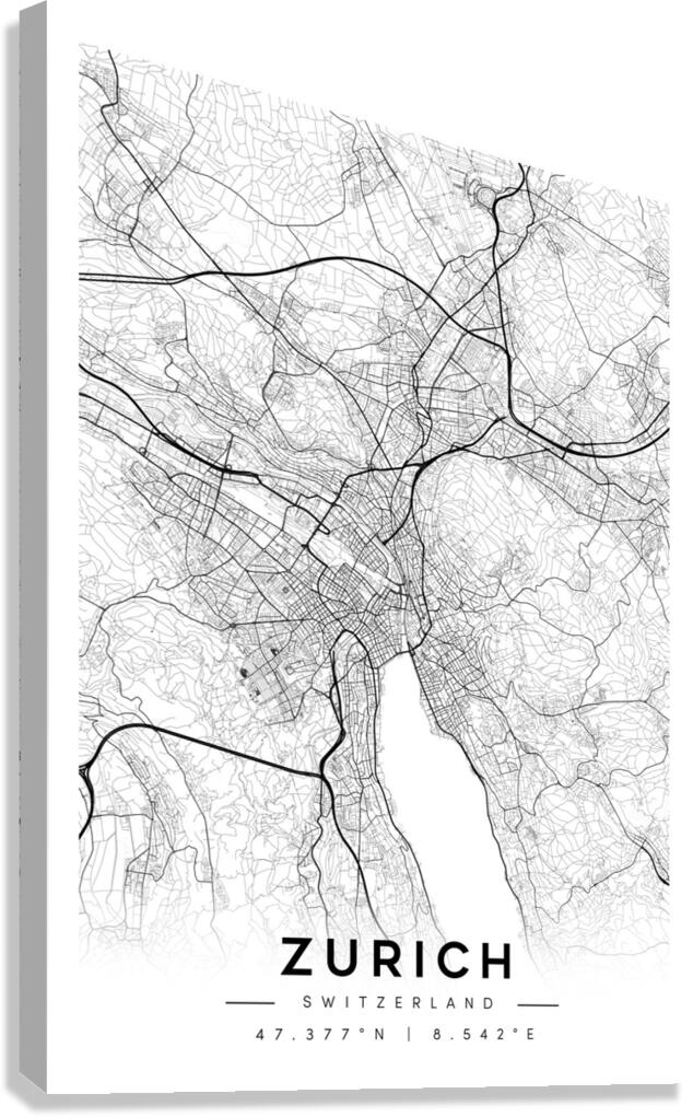 Zurich portrait A Series Canvas Print