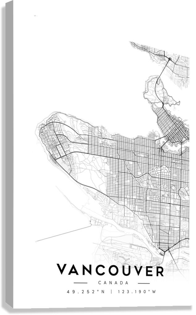 Vancouver portrait A Series Canvas Print