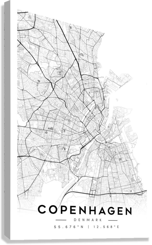 Copenhagen portrait A Series Canvas Print