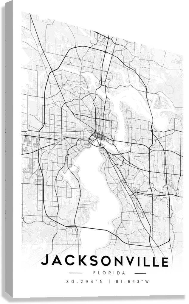 Jacksonville portrait A Series Canvas Print
