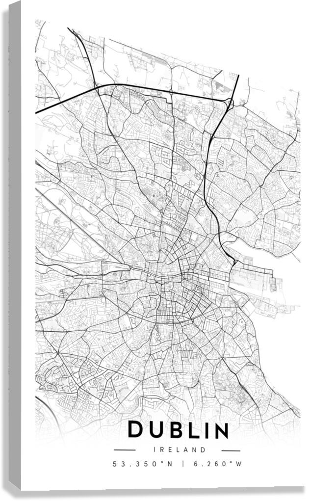 Dublin portrait A Series Canvas Print