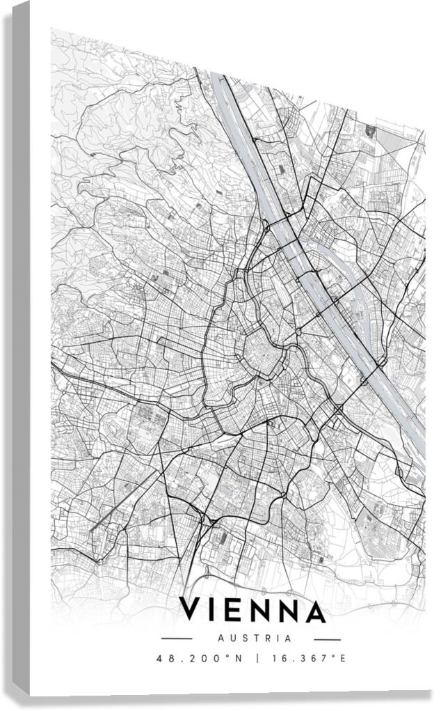 Vienna portrait A Series Canvas Print