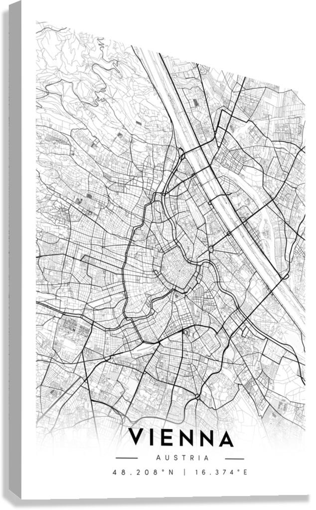 Vienna portrait A Series Canvas Print