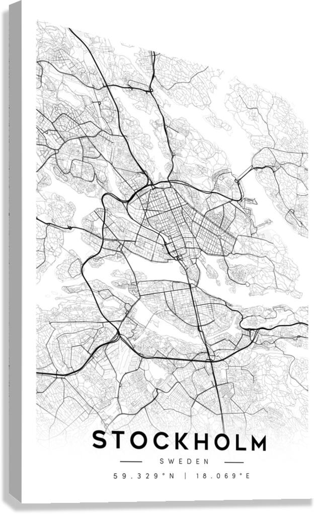 Stockholm portrait A Series Canvas Print