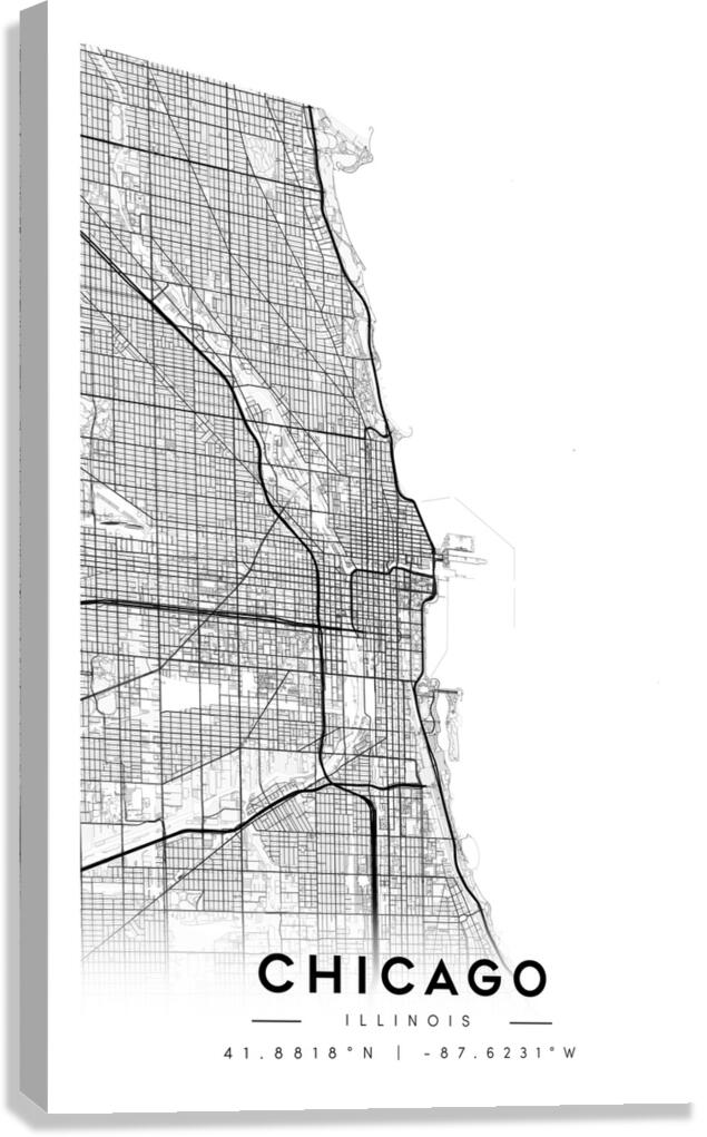 Chicago portrait A Series Canvas Print