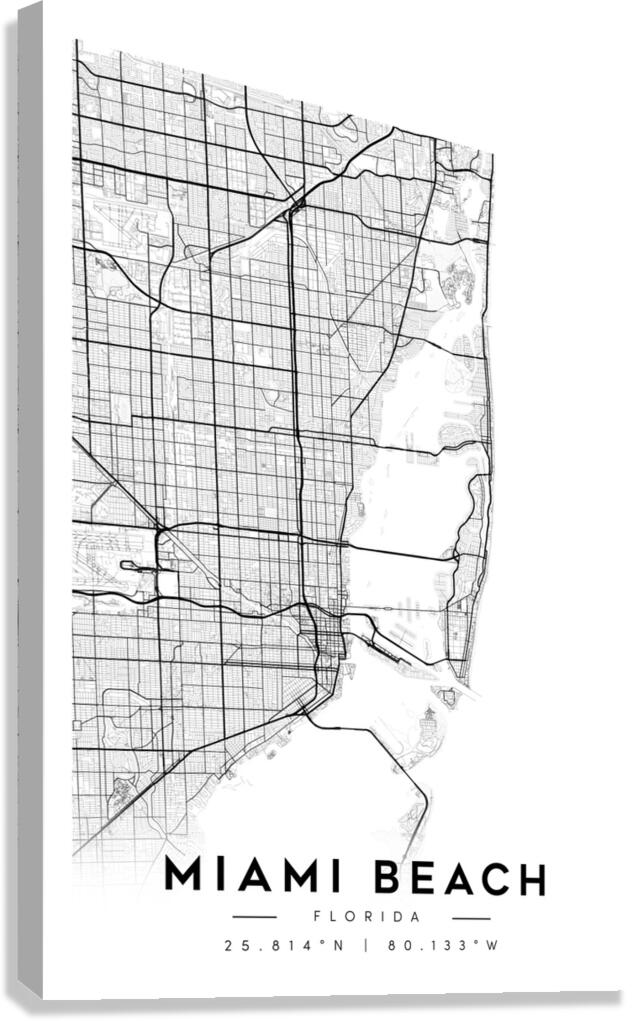 MiamiBeach portrait A Series Canvas Print