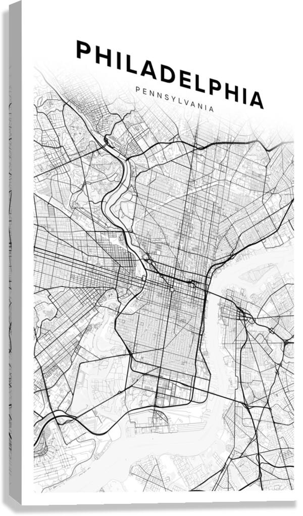 Philadelphia portrait 2 3 Canvas Print