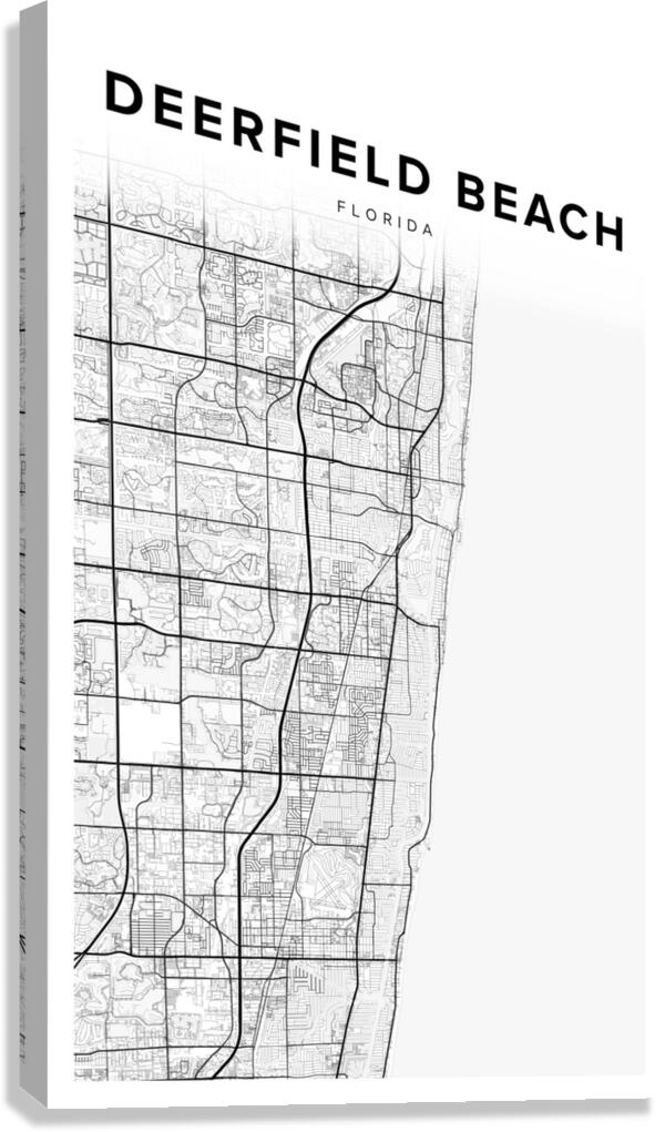 DeerfieldBeach portrait 2 3 Canvas Print