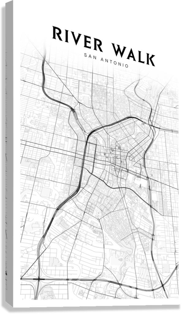 RiverWalk portrait 2 3 Canvas Print