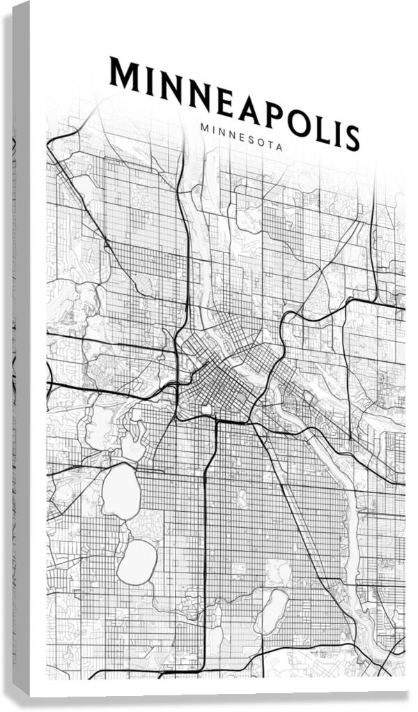 Minneapolis portrait 2 3 Canvas Print