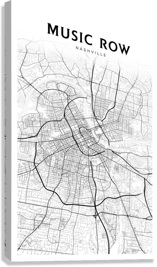 MusicRow portrait 2 3 Canvas Print