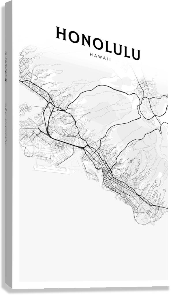 Honolulu portrait 2 3 Canvas Print