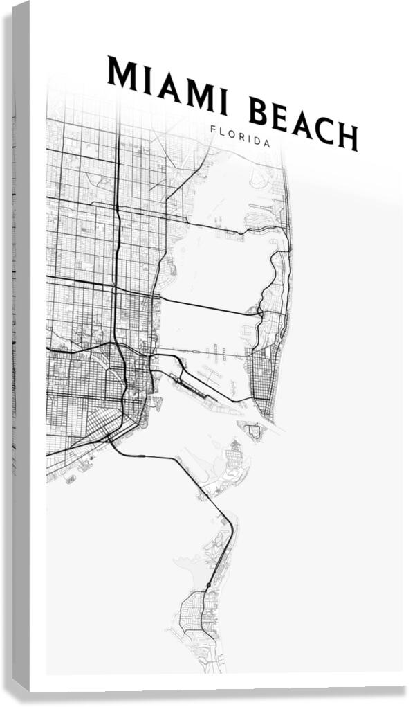 MiamiBeach portrait 2 3 Canvas Print