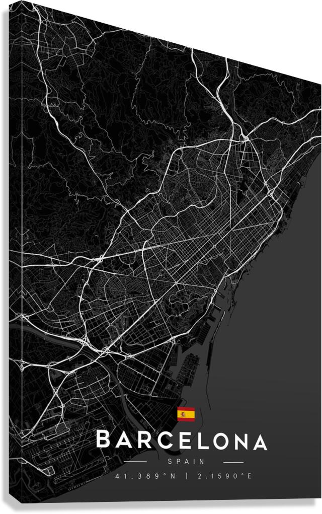 Barcelona 39x55Inches 6 Canvas Print