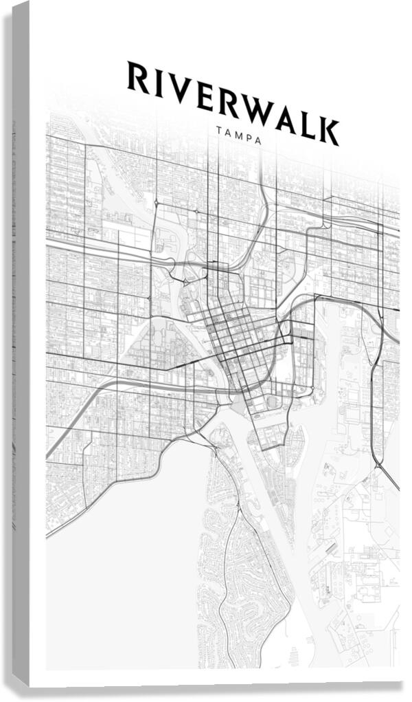 RiverWalk portrait 2 3 Canvas Print