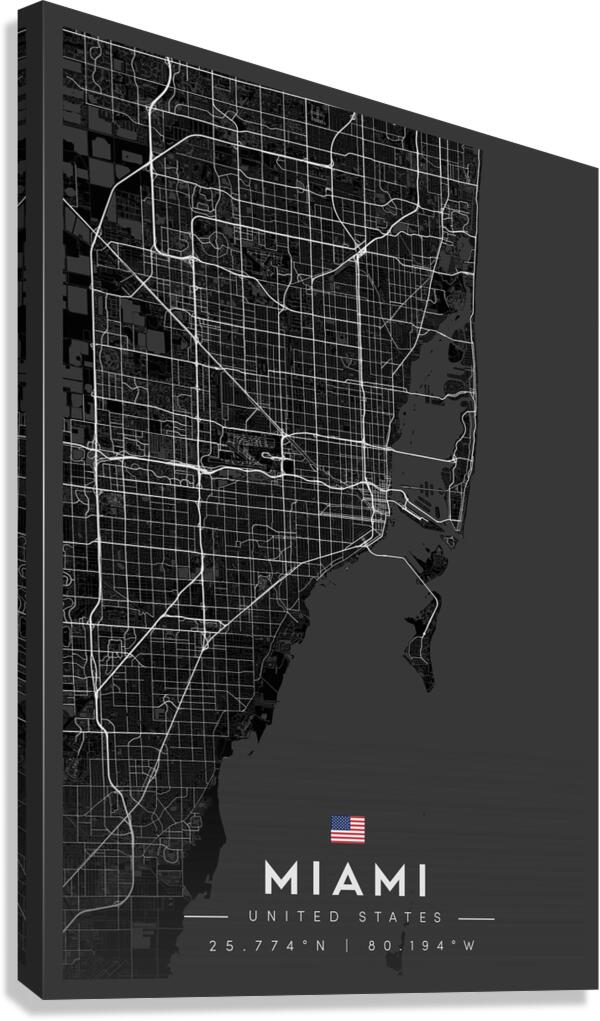 Miami 34x50Inches 1 Canvas Print