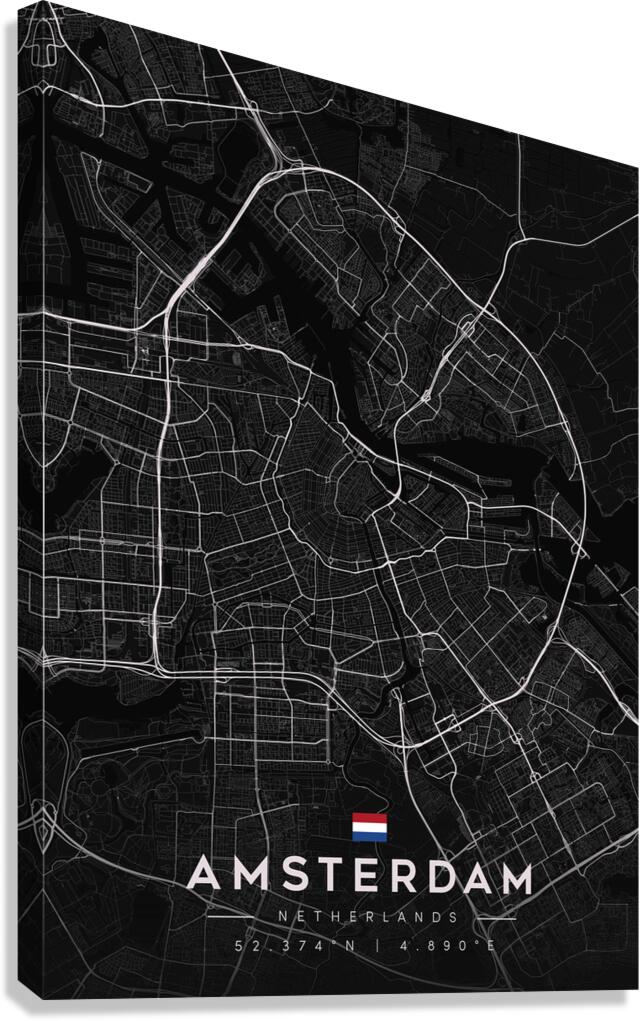 Amsterdam 39x55Inches 3 Canvas Print