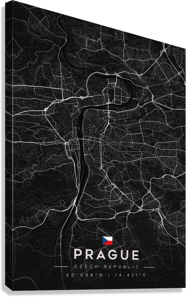 Prague 39x55Inches Canvas Print