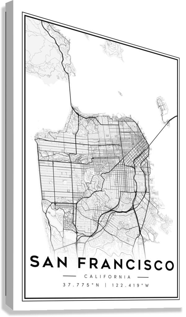 SanFrancisco portrait 2 3 Canvas Print