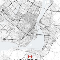 Montreal Light Edition | City Map Art Print