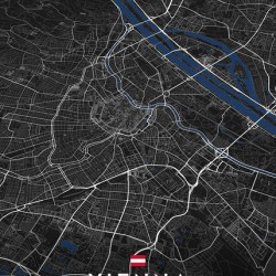 Vienna | Dark Edition City Map Art