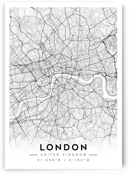 London portrait A Series by CityMapsArt