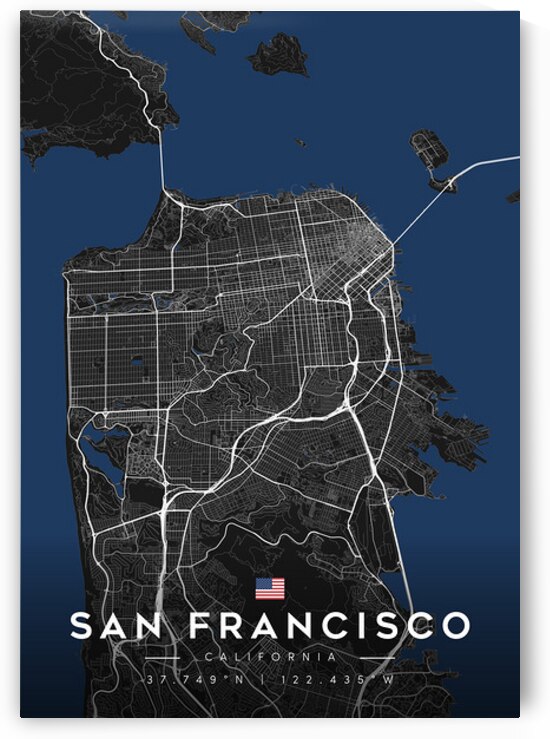 SanFrancisco portrait A Series by CityMapsArt