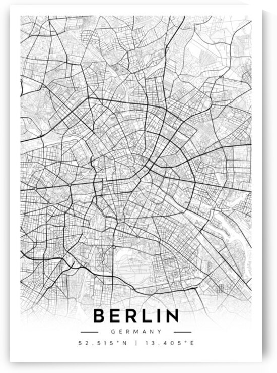 Berlin portrait A Series by CityMapsArt