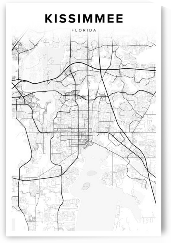 Kissimmee portrait 2 3 by CityMapsArt