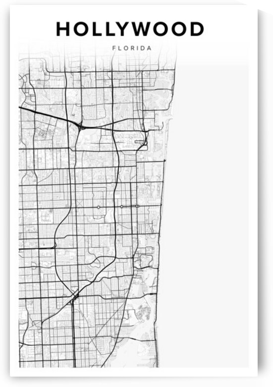 Hollywood portrait 2 3 by CityMapsArt