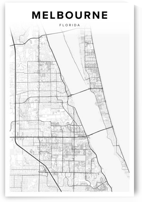 Melbourne portrait 2 3 by CityMapsArt